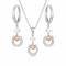 Montana Silversmiths Hoofprints On My Heart Horseshoe Jewelry Set