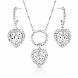 Montana Silversmiths Queen of Hearts Crystal Jewelry Set