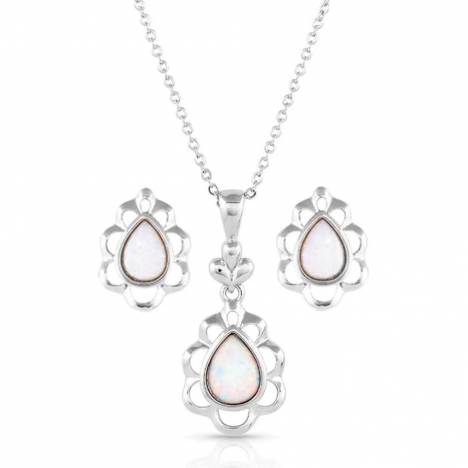 Montana Silversmiths Mystic Snowdrop Opal Jewelry Set