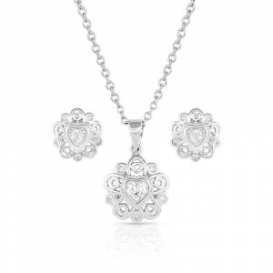 Montana Silversmiths Hidden Hearts Crystal Jewelry Set