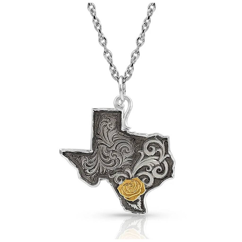 Montana Silversmiths Yellow Rose of Texas Necklace