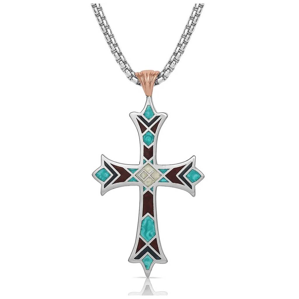 Montana Silversmiths American Legends Embracing Faith Cross Necklace