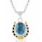 Montana Silversmiths Set in Stone Gold & Turquoise Necklace