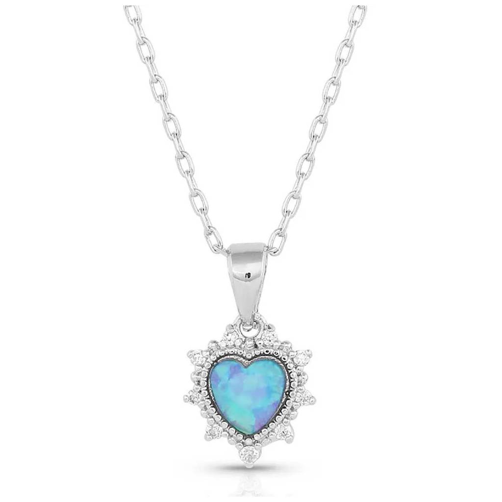 Montana Silversmiths Royal Heart Opal Necklace