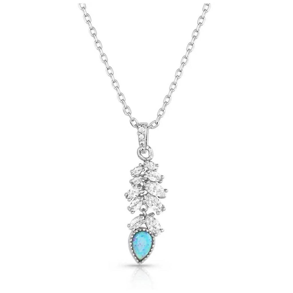 Montana Silversmiths Mystic Falls Opal Crystal Necklace