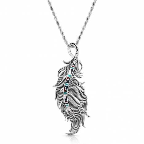 Montana Silversmiths Trailblazer Feather Necklace