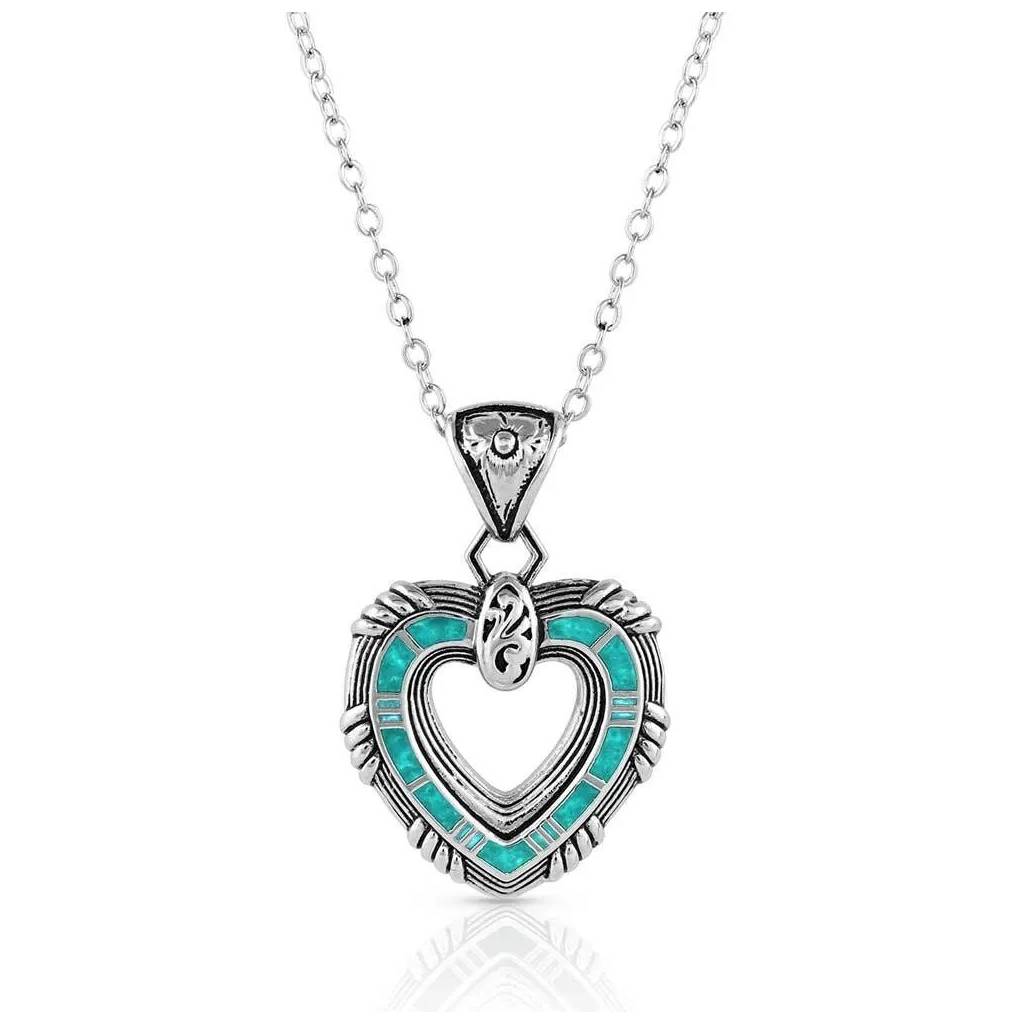 Montana Silversmiths Love Conquers All Heart Necklace