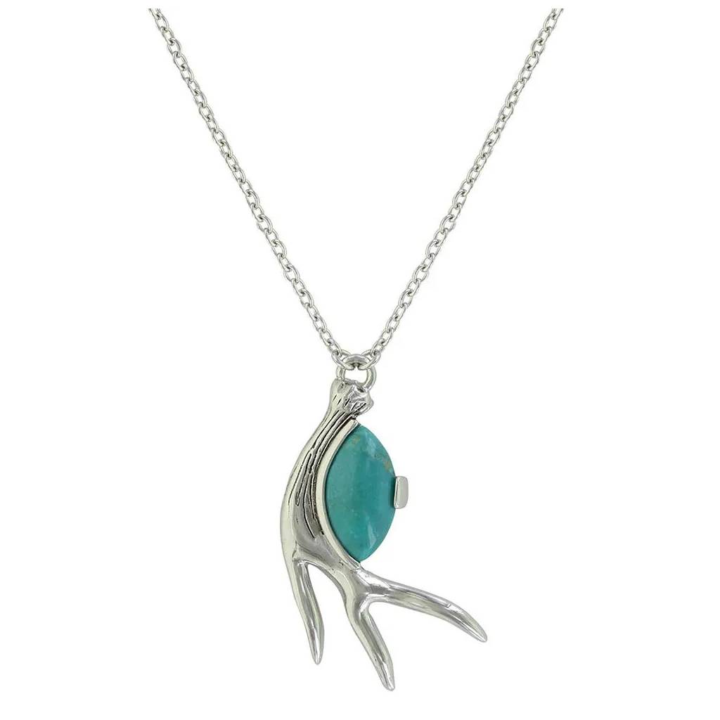 Montana Silversmiths Pursue the Wild Hidden Treasure Turquoise Necklace