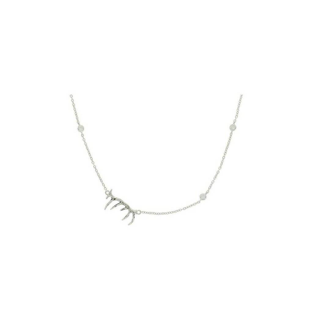 Montana Silversmiths Dainty Elk Antler Necklace