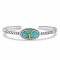 Montana Silversmiths Yellowstone Brand Oval Turquoise Bracelet