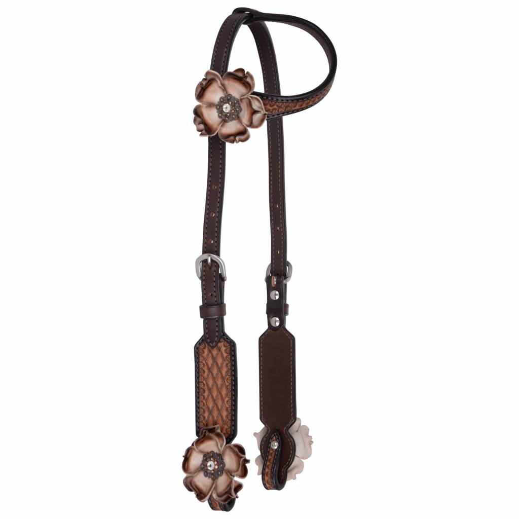 Circle Y Dusty Rose Vintage One Ear Headstall