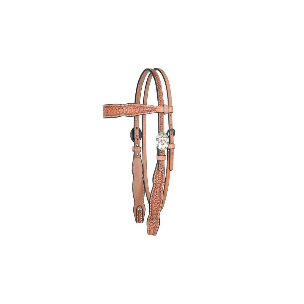 Circle Y Windsor 5/8" Shaped Browband Headstall