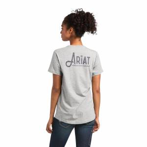 Ariat Ladies Rebar Workman Graphic Ariat Logo T-Shirt