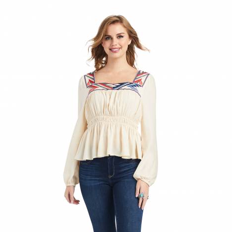 Ariat Ladies Jacquard Chimayo Top