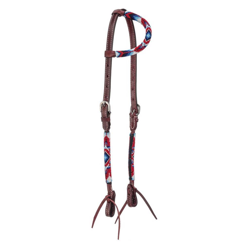 Royal King Santa Fe Beaded Single Ear Headstall