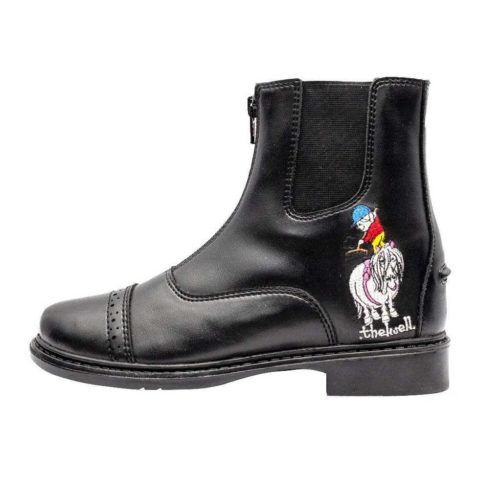 TuffRider Kids Thelwell Zip Black Paddock Boots