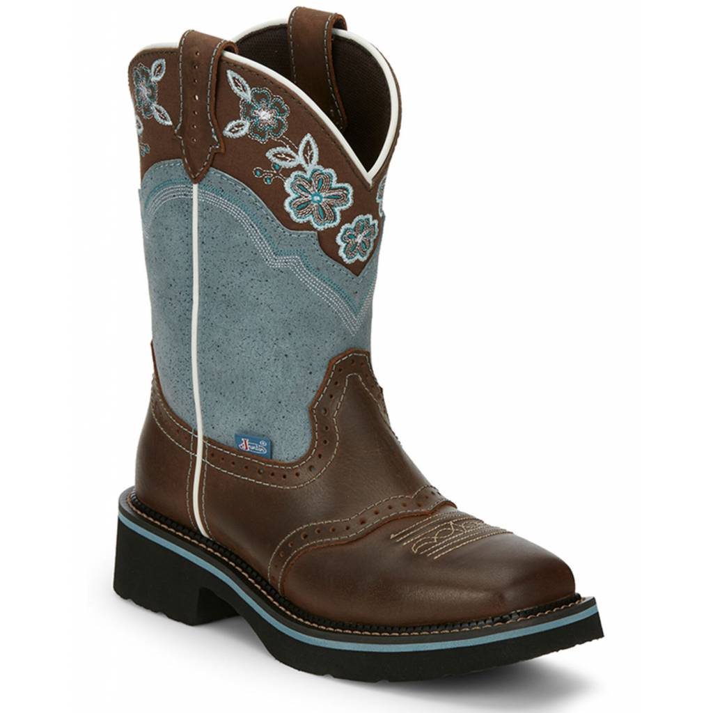 Justin Ladies Starlina Square Toe Boots