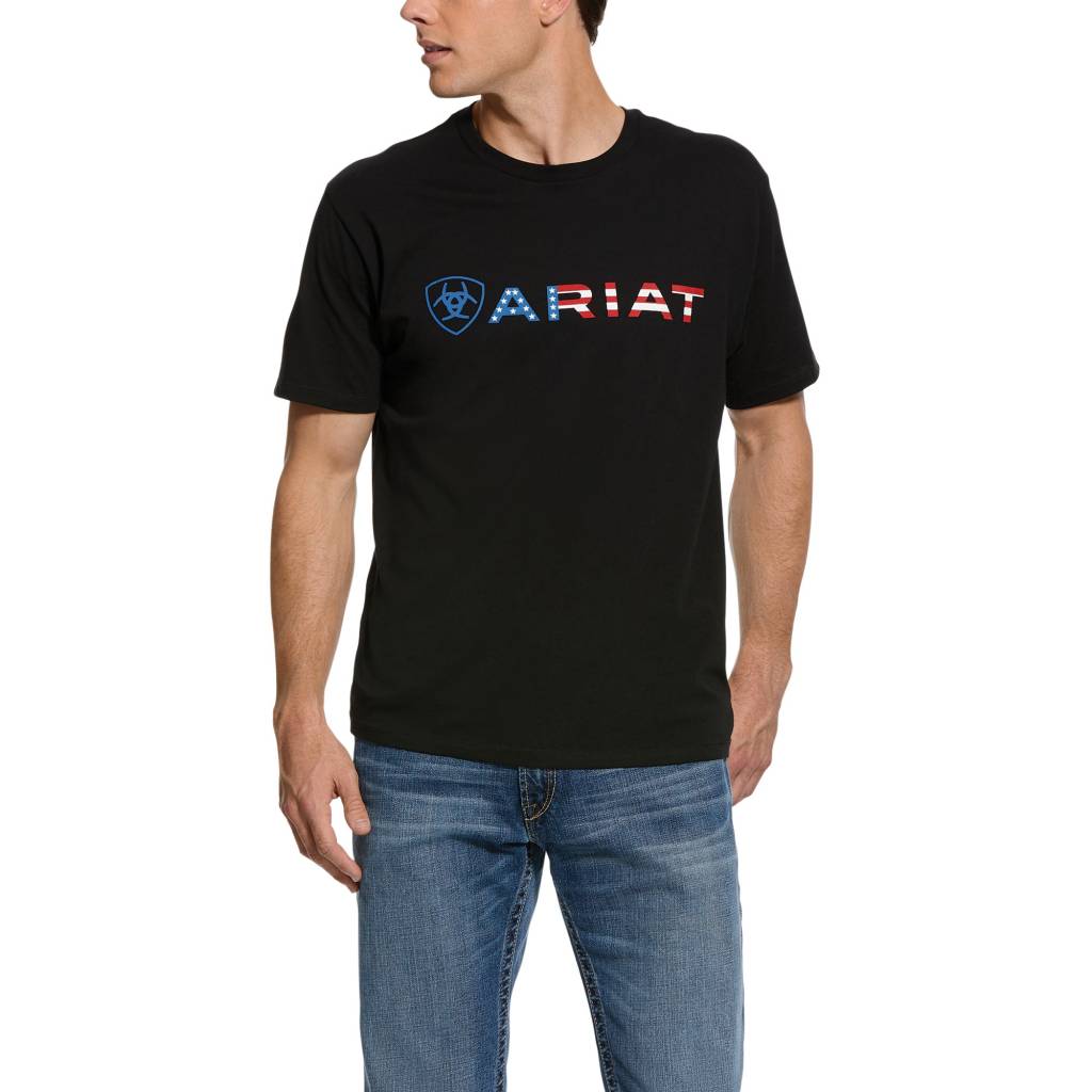 Ariat Mens USA Wordmark T-Shirt