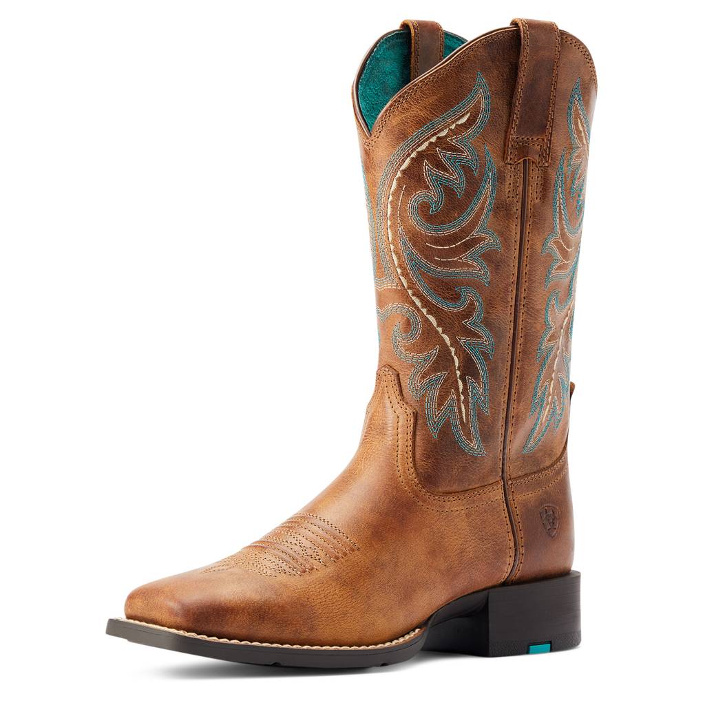 Ariat Ladies Back Zip Round Up Back Zip Western Boots