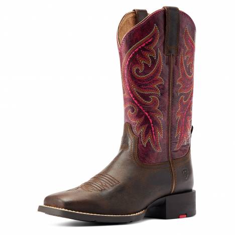 Ariat Ladies Back Zip Round Up Back Zip Western Boots