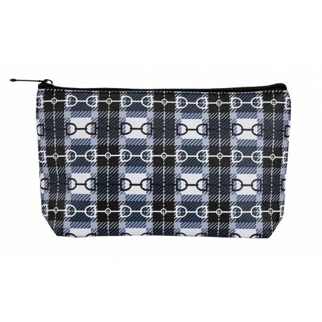 AWST Int'l Snaffle Bit Plaid Cosmetic Pouch