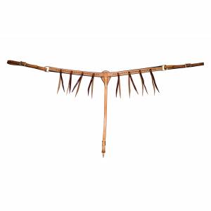 Partade Cowboy Tack Breast Collar with Latigo Strings