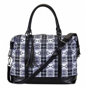 AWST Int'l Snaffle Bit Pattern Travel Bag with Tassel