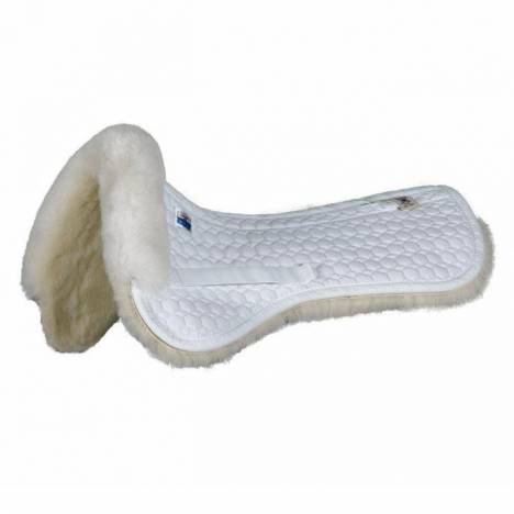 E.A. Mattes Gold Dressage Half Pad with Sheepskin Trim