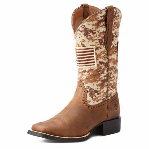 Ariat Ladies Round Up Patriot Western Boots