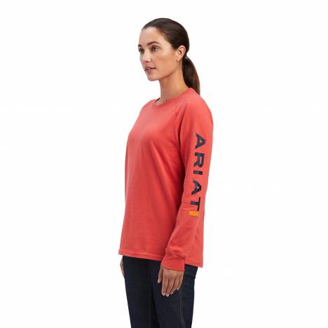 Ariat Ladies Rebar Cotton Strong Logo Graphic T-Shirt