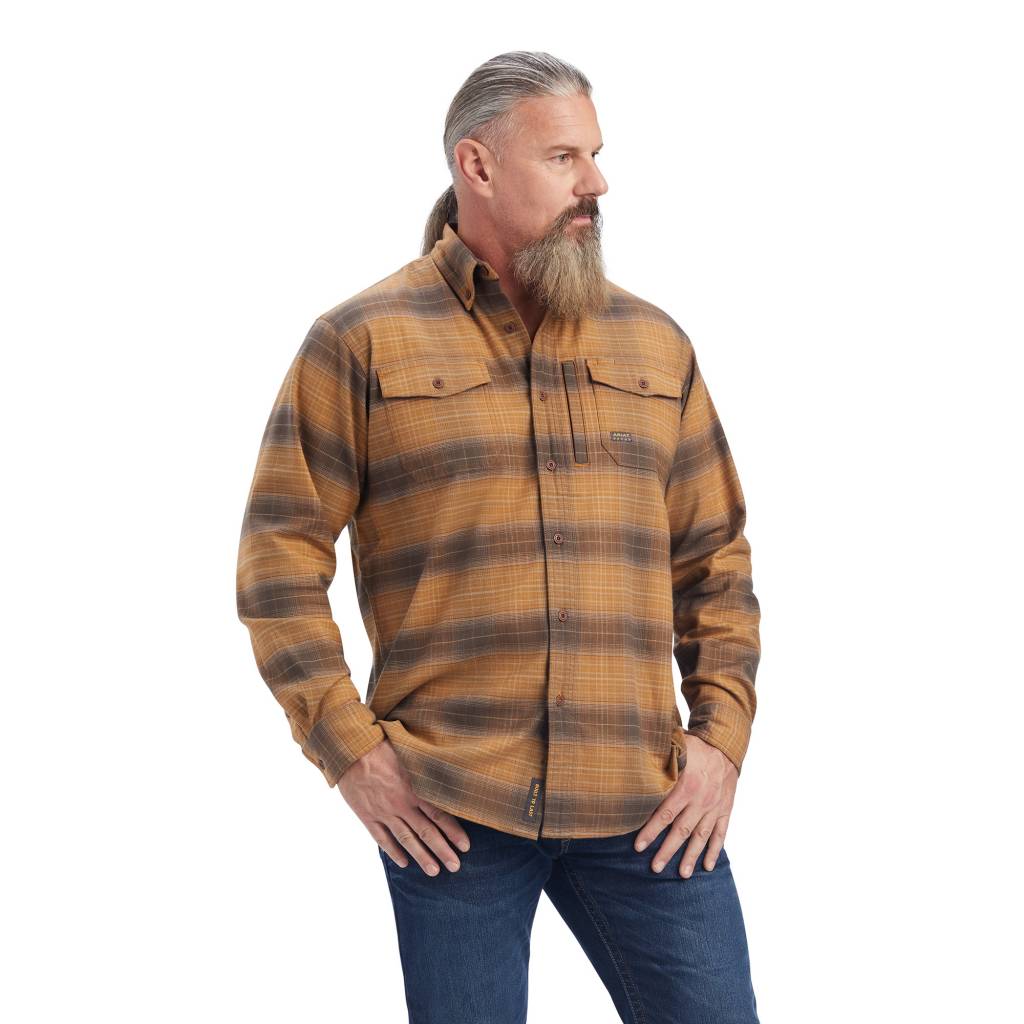 Ariat Mens Rebar Flannel DuraStretch Work Shirt