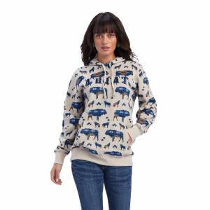 Ariat Ladies REAL Allover Print Hoodie