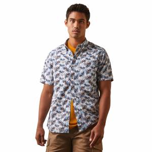 Ariat Mens Palm Waves Stretch Modern Fit Shirt