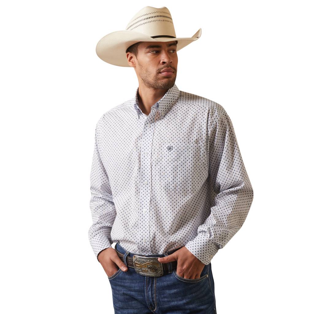 Ariat Mens Wrinkle Free Asher Classic Fit Shirt