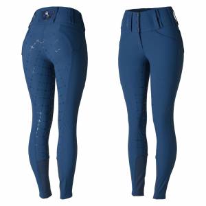 Horze Ladies Desiree Silicone Full Seat Breeches with Belt Loops