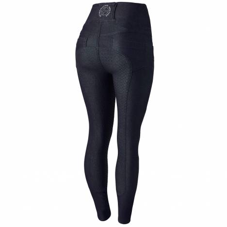 Horze Ladies Katia Denim Look Full Seat Tights