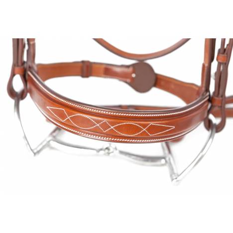 Huntley Sedgwick Fancy Stitched 3/4" Inch Wide Noseband