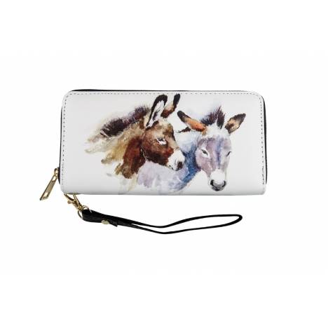 AWST Int'l Pair of Donkeys Clutch Wallet