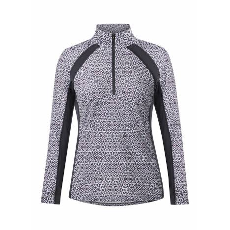 Kerrits Ladies Rail Side Quarter Zip Tech Top - Print