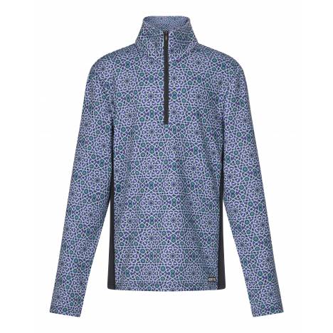 Kerrits Kids Rail Side Quarter Zip Tech Top - Print