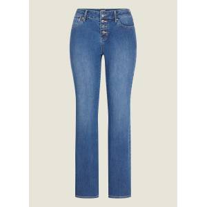 EQL by Kerrits Ladies In Motion Button Fly Straight Leg Jeans