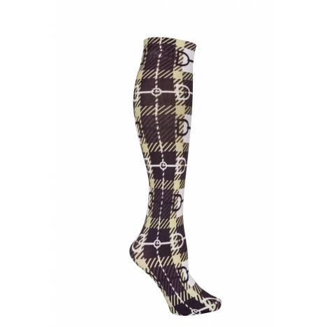 AWST Int'l Ladies Snaffle Bit Plaid Socks