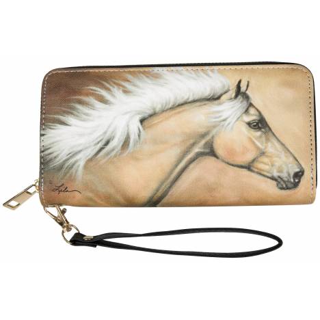 AWST Int'l "Lila" Palomino Clutch Wallet with Wristlet