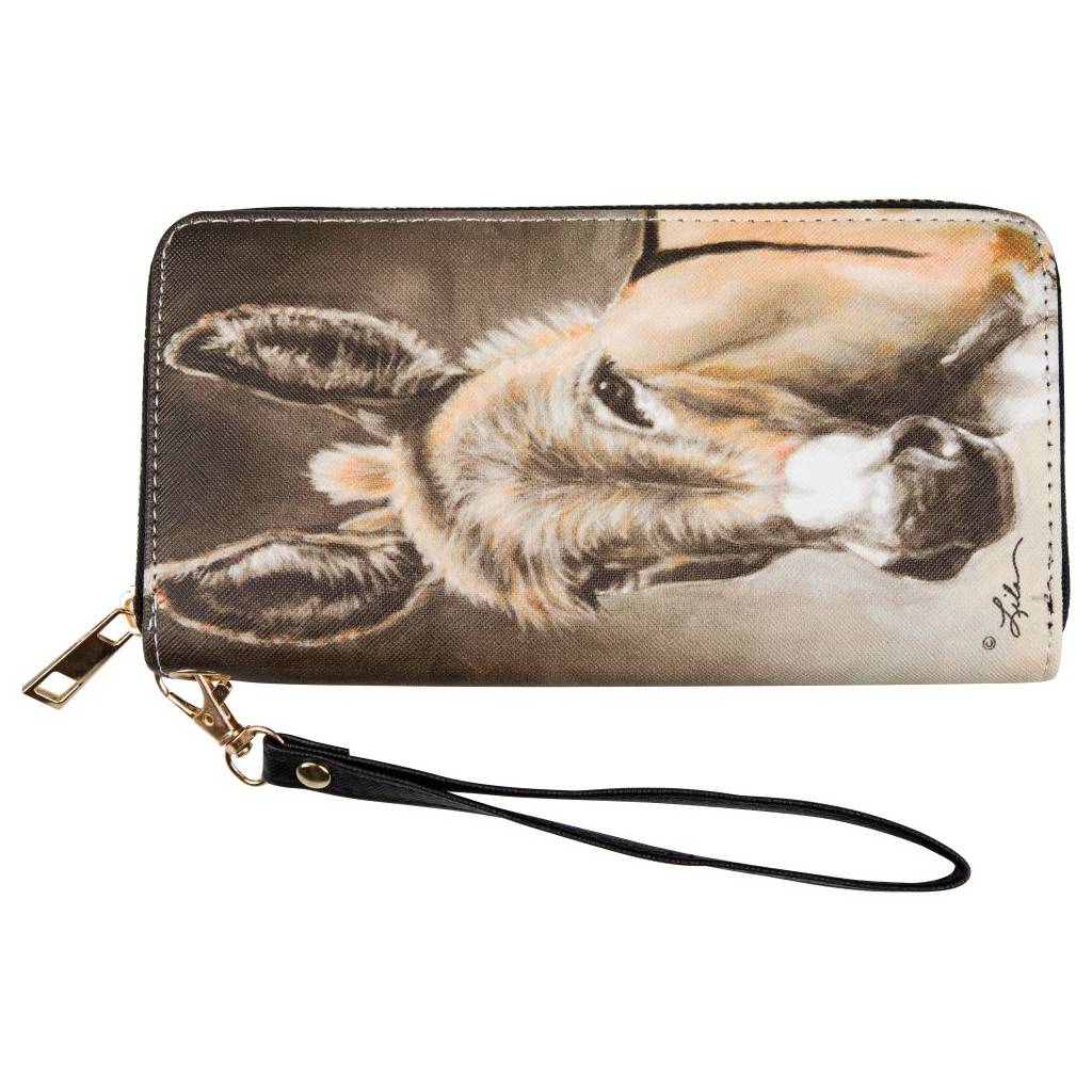 AWST Int'l "Lila" Donkey Head Wallet with Wristlet