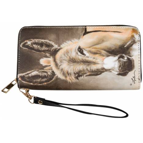 AWST Int'l "Lila" Donkey Head Wallet with Wristlet