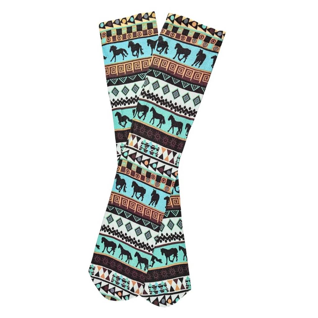 AWST Int'l Ladies Tribal Horses Socks