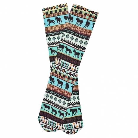 AWST Int'l Ladies Tribal Horses Socks