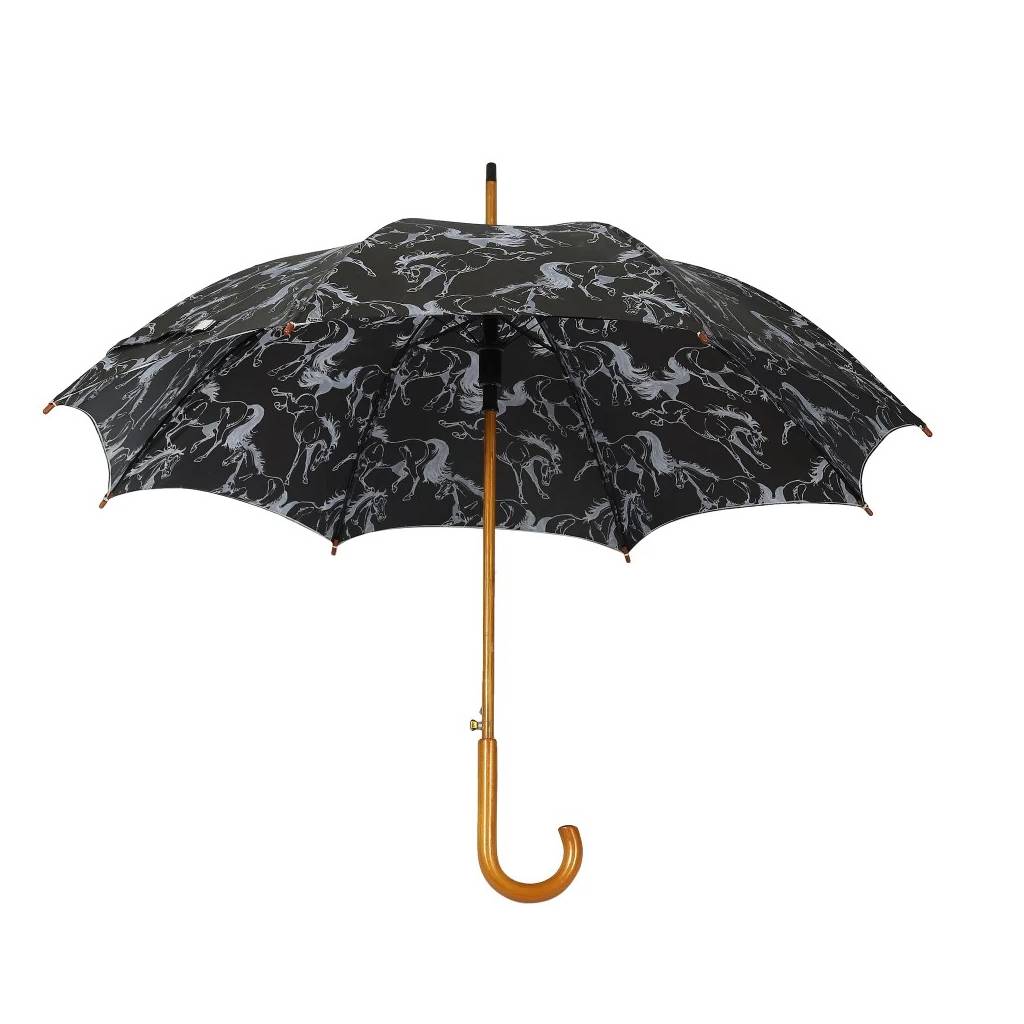 AWST Int'l Lila Linear Horses Umbrella