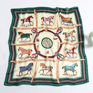 AWST Int'l Horses in Blankets Medallion Scarf