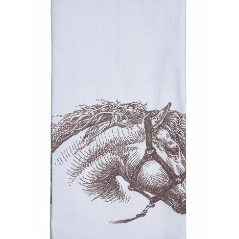 AWST Int'l Vintage Horse Head Flour Sack Kitchen Towel